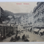 AK Karlsbad Marktplatz 1913 gebraucht #PD655
