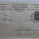 AK Deutschland Grußkarte 1901 gebraucht #PD692
