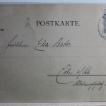 AK Deutschland Bitte recht freundlich Künstlerpostkarte 1901 gebraucht #PD773