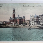 AK Helsingborg Parti av Hammntorget med Radhuset 1912 gebraucht #PD794