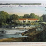AK Sagan Ludwigsgarten mit Bober im Herzoglichen Park 1904 gebraucht #PD740