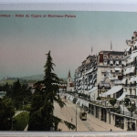 AK Montreux Hôtel du Cygne st Montreux-Palace ungebraucht #PD743