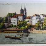 AK Basel Platz mit Münster 1908 gebraucht #PD746
