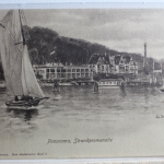 AK Kiel Panorama, Strandpromenade Künstlerkarte ungebraucht #PD899