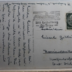 AK Heidelberg Alte Brücke mit Schloss 1939 gebraucht #PD917