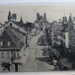 AK Speyer Maximilian Straße mit dem Kaiserdom 1915 gebraucht #PE067