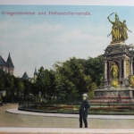 AK Hannover Kriegerdenkmal und Hohenzollernstraße 1914 gebraucht #PE377