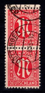 Bi-Zone 8 x postfrisch Paar, geprüft Hettler BPP #DHG05