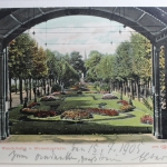 AK Bad Ems Wandelbahn und Blumenparterre 1905 gebraucht #PE413
