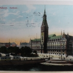 AK Hamburg Rathaus 1910 gebraucht #PE431
