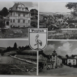 AK Wurzbach Mehrbildkarte 1963 gebraucht #PE471
