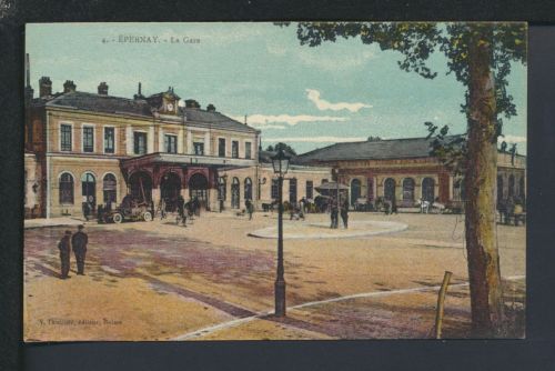 Ansichtskarte Frankreich Epernay Bahnhof