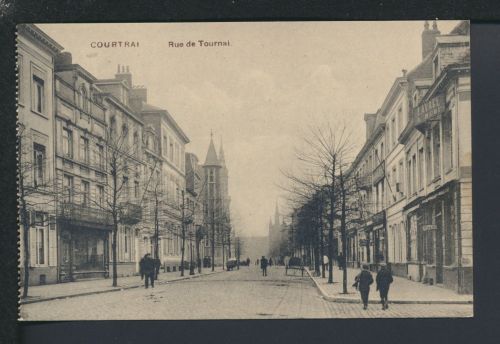 Ansichtskarte Belgien Courtrai Rue de Tournai