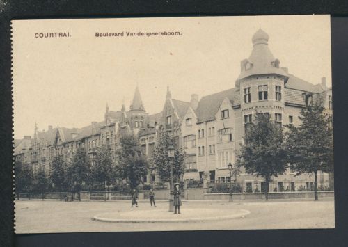 Ansichtskarte Belgien Courtrai Boulevard Vandenpeereboom
