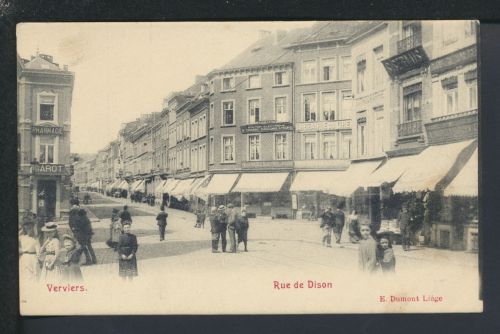 Ansichtskarte Belgien Verviers Rue de Dison