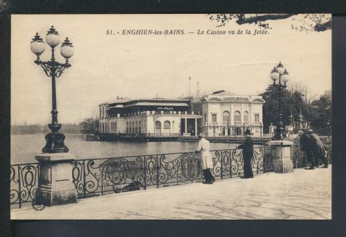 Ansichtskarte Frankreich Enghien-les-Bains Le Casino vu de la Jetée