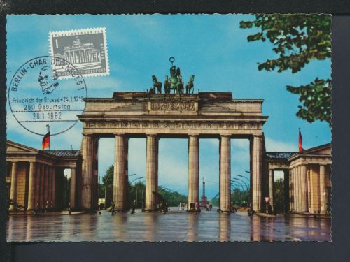 Berlin Maximumkarte Brandenburger Tor SST Friedrich der Grosse