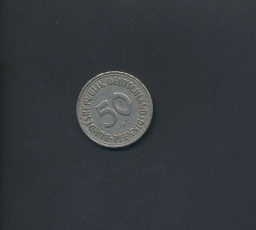 Münze Bundesrepublik 50 Pfennig 1950 F stgl.