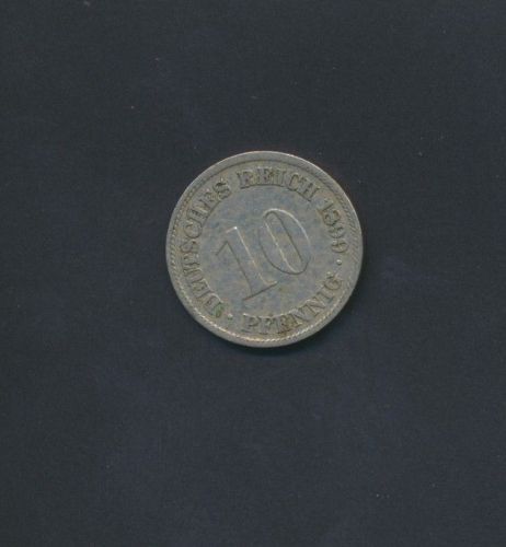 Münze Deutsches Reich Kaiserreich 10 Pfennig 1899 F