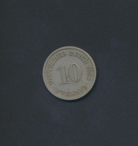 Münze Deutsches Reich Kaiserreich 10 Pfennig 1898 A