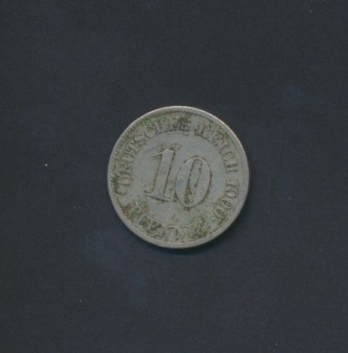 Münze Deutsches Reich Kaiserreich 10 Pfennig 1900 J