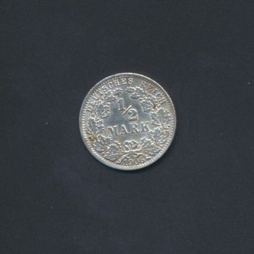 Münze Deutsches Reich Kaiserreich 1/2 Mark 1906 A