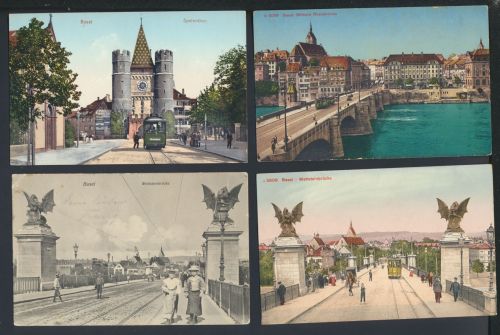 Ansichtskarte Schweiz Basel Sammlung Lot von 14 Karten