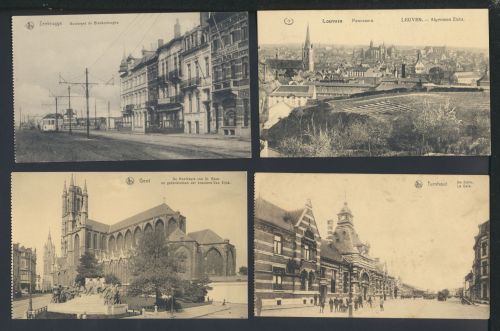 Ansichtskarte Belgien Div. Orte Sammlung Lot von 19 Karten
