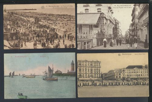 Ansichtskarte Belgien Blankenberghe Sammlung Lot von 4 Karten