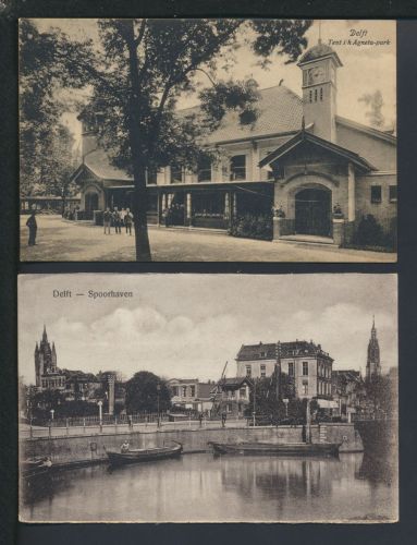Sammlung Ansichtskarte Niederlande Delft Lot von 4 Karten
