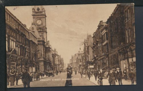 Ansichtskarte Großbritannien Sunderland Fawcett Street