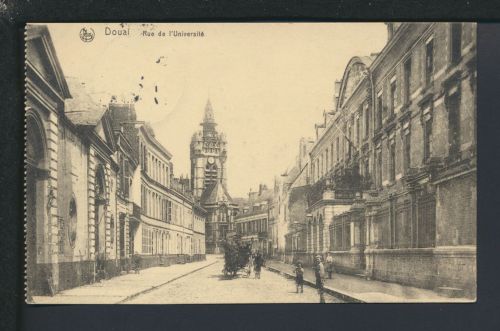 Ansichtskarte Frankreich Douai Rue de l'Université Berlin Charlottenburg