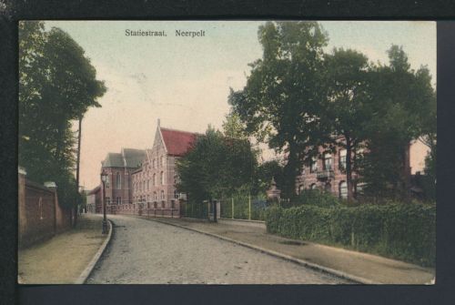 Ansichtskarte Belgien Neerpelt Statiestraat Feldpost Ebingen Baden-Württemberg