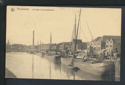 Ansichtskarte Belgien Roeselare De Vaart Feldpost Prausitz Sachsen