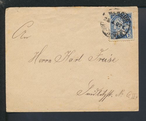 Brief Stadtpost Privatpost Merkur Hannover 1897