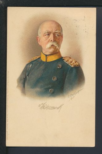 Litho Künstler Ansichtskarte Bismarck Stadtpost Privatpost Merkur Hannover 1898