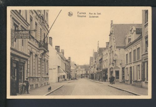 Ansichtskarte Belgien Furnes Veurne Rue du Sud Zuidstraat