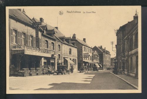 Auto Oldtimer Ansichtskarte Belgien Neufchâteau La Grand Rue