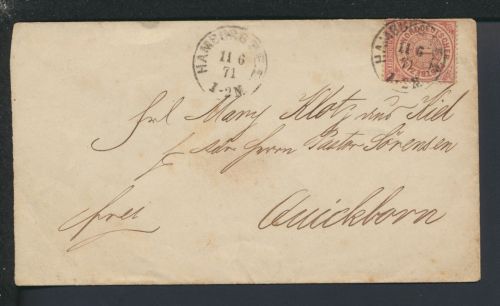 Brief Altdeutschland NDP Norddeutscher Bund Hamburg Quickborn Schleswig-Holstein