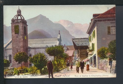 Ansichtskarte Schweiz Champery Wallis