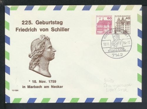 Bund Privatgamzsache Baden-Württemberg Marbach SST 225. Geburtstag Friedrich von