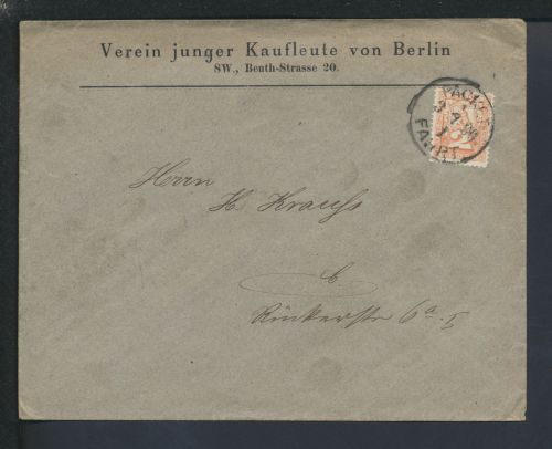 Motiv Bären Stadtpost Privatpost Brief Berlin Paketfahrt Verein junger Kaufleute