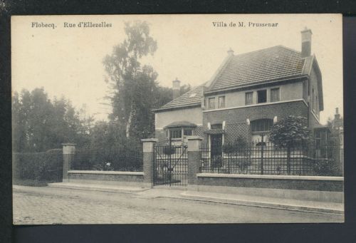 Ansichtskarte Belgien Flobecq Rue d´Ellezelles Villa de M. Prussenar