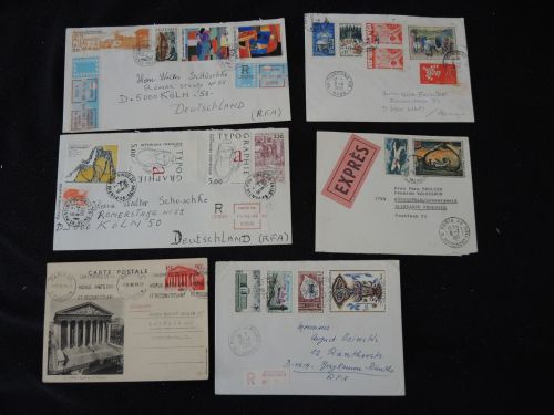 Sammlung Frankreich Briefe Lot von 12 Stück incl. Ganzsachen