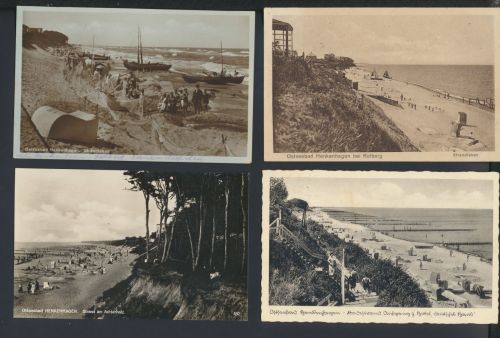 Ansichtskarte Ostseebad Henkenhagen bei Kolberg Ostgebiete Polen Lot von 4 Stück