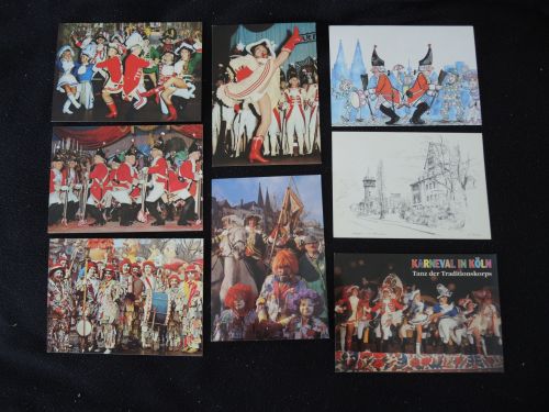 Sammlung Ansichtskarte Köln NRW Karneval mit SST und Sondermarke Lot 25 Stück