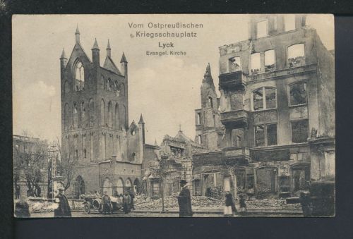 Ansichtskarte Lyck Ostpreußen Ostgebiete Polen Feldpost Sülzenbrücken Thüringen