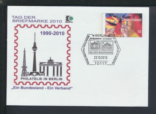 Berlin Ganzsache Bund SST Brandenburger Tor Philatelie Tag der Briefmarke 2010