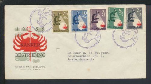 Niederlande ’s-Gravenhage Den Haag Amsterdam SST Kanker Bestrijding Medizin FDC