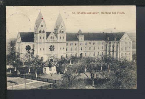 Ansichtskarte Hünfeld LK Fulda Hessen Bonifatiuskloster Jägerndorf Tschechien